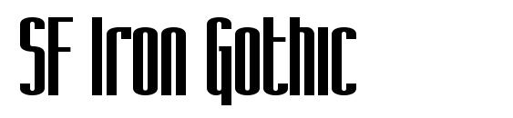 SF Iron Gothic Font, All Fonts