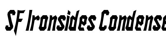 SF Ironsides Condensed Italic Font
