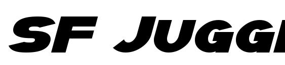 SF Juggernaut Bold Italic Font