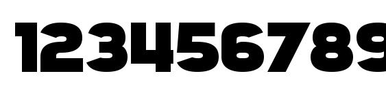 SF Juggernaut Condensed Bold Font, Number Fonts
