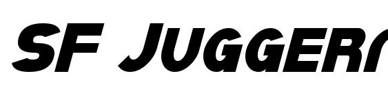 шрифт SF Juggernaut Condensed Italic, бесплатный шрифт SF Juggernaut Condensed Italic, предварительный просмотр шрифта SF Juggernaut Condensed Italic