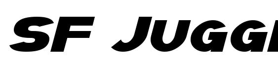 шрифт SF Juggernaut Italic, бесплатный шрифт SF Juggernaut Italic, предварительный просмотр шрифта SF Juggernaut Italic
