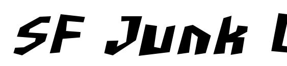 SF Junk Culture Bold Oblique font, free SF Junk Culture Bold Oblique font, preview SF Junk Culture Bold Oblique font