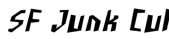 шрифт SF Junk Culture Condensed Oblique, бесплатный шрифт SF Junk Culture Condensed Oblique, предварительный просмотр шрифта SF Junk Culture Condensed Oblique