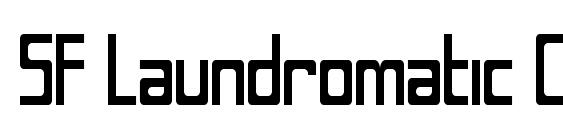 шрифт SF Laundromatic Condensed, бесплатный шрифт SF Laundromatic Condensed, предварительный просмотр шрифта SF Laundromatic Condensed