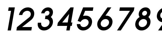 SF Old Republic SC Bold Italic Font, Number Fonts