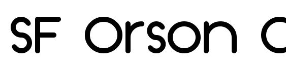 SF Orson Casual Heavy font, free SF Orson Casual Heavy font, preview SF Orson Casual Heavy font