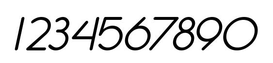 SF Orson Casual Light Oblique Font, Number Fonts