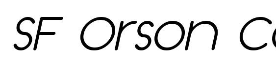 SF Orson Casual Light Oblique font, free SF Orson Casual Light Oblique font, preview SF Orson Casual Light Oblique font