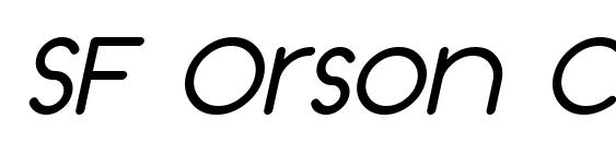 шрифт SF Orson Casual Medium Oblique, бесплатный шрифт SF Orson Casual Medium Oblique, предварительный просмотр шрифта SF Orson Casual Medium Oblique