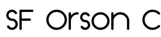 SF Orson Casual Medium font, free SF Orson Casual Medium font, preview SF Orson Casual Medium font