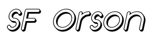Шрифт SF Orson Casual Shaded Oblique