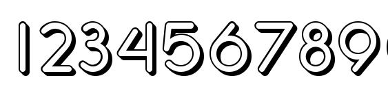 SF Orson Casual Shaded Font, Number Fonts