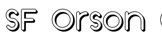 SF Orson Casual Shaded Font
