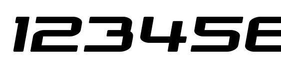 SF Outer Limits Extended Font, Number Fonts