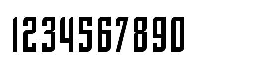 SF Piezolectric Condensed Font, Number Fonts