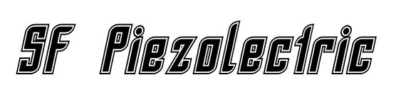 SF Piezolectric Inline Oblique font, free SF Piezolectric Inline Oblique font, preview SF Piezolectric Inline Oblique font