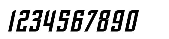 SF Piezolectric Oblique Font, Number Fonts