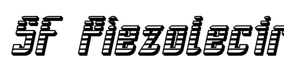 SF Piezolectric SFX Oblique font, free SF Piezolectric SFX Oblique font, preview SF Piezolectric SFX Oblique font