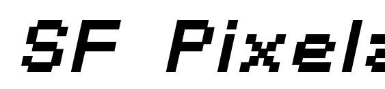 SF Pixelate Bold Oblique font, free SF Pixelate Bold Oblique font, preview SF Pixelate Bold Oblique font