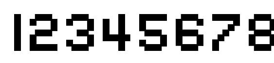 SF Pixelate Bold Font, Number Fonts