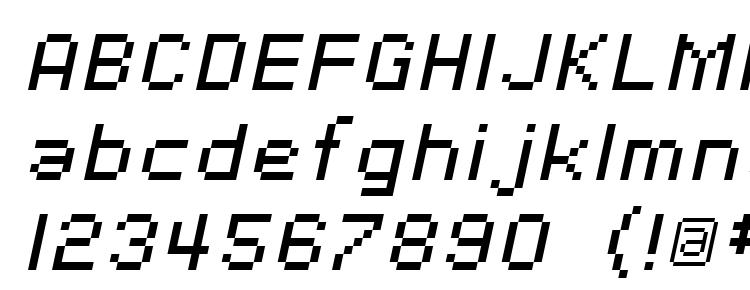glyphs SF Pixelate Oblique font, сharacters SF Pixelate Oblique font, symbols SF Pixelate Oblique font, character map SF Pixelate Oblique font, preview SF Pixelate Oblique font, abc SF Pixelate Oblique font, SF Pixelate Oblique font