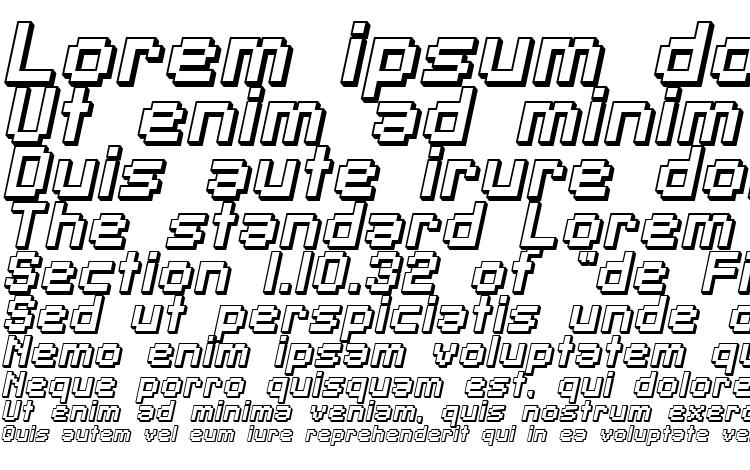 specimens SF Pixelate Shaded Bold Oblique font, sample SF Pixelate Shaded Bold Oblique font, an example of writing SF Pixelate Shaded Bold Oblique font, review SF Pixelate Shaded Bold Oblique font, preview SF Pixelate Shaded Bold Oblique font, SF Pixelate Shaded Bold Oblique font