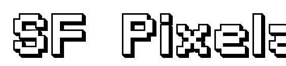 SF Pixelate Shaded Bold Font
