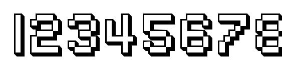 SF Pixelate Shaded Font, Number Fonts