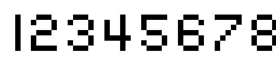 SF Pixelate Font, Number Fonts
