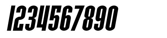 SF Port McKenzie Extended Italic Font, Number Fonts