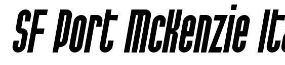 шрифт SF Port McKenzie Italic, бесплатный шрифт SF Port McKenzie Italic, предварительный просмотр шрифта SF Port McKenzie Italic