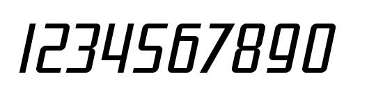 SF Proverbial Gothic Condensed Oblique Font, Number Fonts