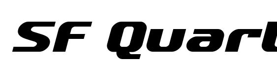 Шрифт SF Quartzite Bold Oblique