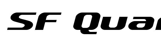Шрифт SF Quartzite Extended Oblique