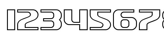 SF Quartzite Outline Font, Number Fonts