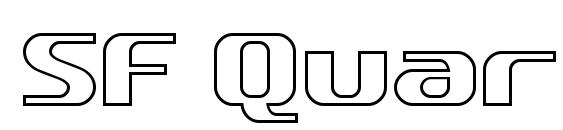 SF Quartzite Outline Font