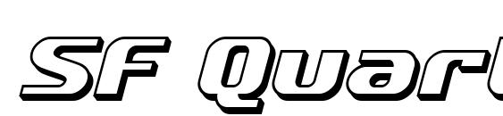 SF Quartzite Shaded Oblique font, free SF Quartzite Shaded Oblique font, preview SF Quartzite Shaded Oblique font
