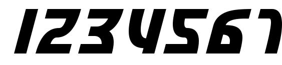 SF Retroesque Bold Italic Font, Number Fonts