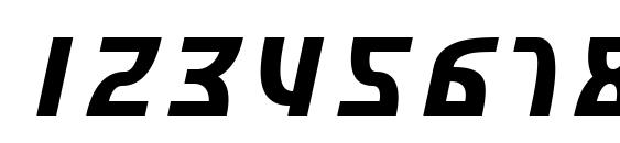 SF Retroesque Oblique Font, Number Fonts