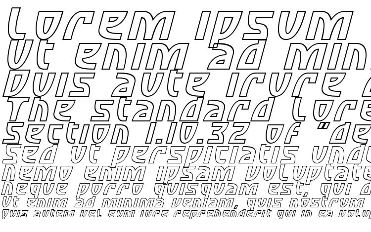 specimens SF Retroesque Outline Italic font, sample SF Retroesque Outline Italic font, an example of writing SF Retroesque Outline Italic font, review SF Retroesque Outline Italic font, preview SF Retroesque Outline Italic font, SF Retroesque Outline Italic font