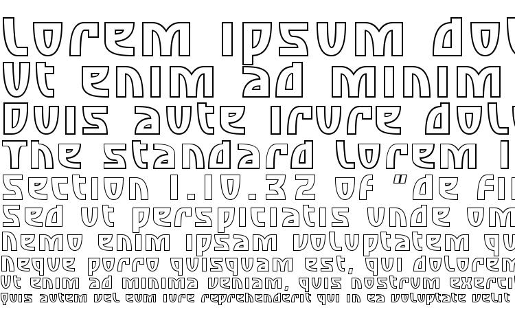 specimens SF Retroesque Outline font, sample SF Retroesque Outline font, an example of writing SF Retroesque Outline font, review SF Retroesque Outline font, preview SF Retroesque Outline font, SF Retroesque Outline font