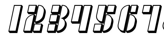 SF RetroSplice Shaded Font, Number Fonts