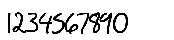 SF Scribbled Sans SC Bold Font, Number Fonts
