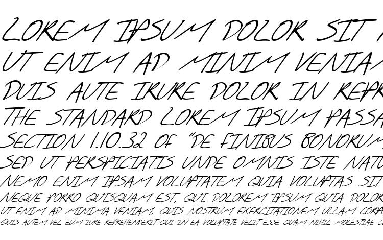 specimens SF Scribbled Sans SC Italic font, sample SF Scribbled Sans SC Italic font, an example of writing SF Scribbled Sans SC Italic font, review SF Scribbled Sans SC Italic font, preview SF Scribbled Sans SC Italic font, SF Scribbled Sans SC Italic font