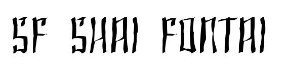 SF Shai Fontai Distressed font, free SF Shai Fontai Distressed font, preview SF Shai Fontai Distressed font