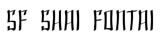 SF Shai Fontai font, free SF Shai Fontai font, preview SF Shai Fontai font