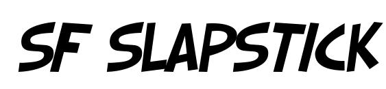 SF Slapstick Comic Oblique Font