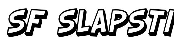 SF Slapstick Comic Shaded Oblique Font