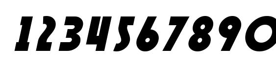 SF Speakeasy Oblique Font, Number Fonts
